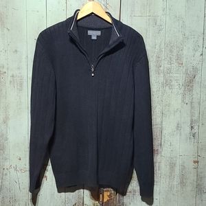Covington men's black 1/4 zip sweater